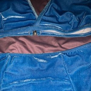 Swim - Blue Velvet High Waisted Bikini XL Swim - Blue Velvet High Waisted Bikini XL